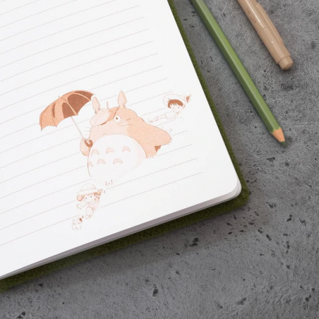 Carnets et Cahiers - Carnet feutrine Totoro - Mon Voisin Totoro