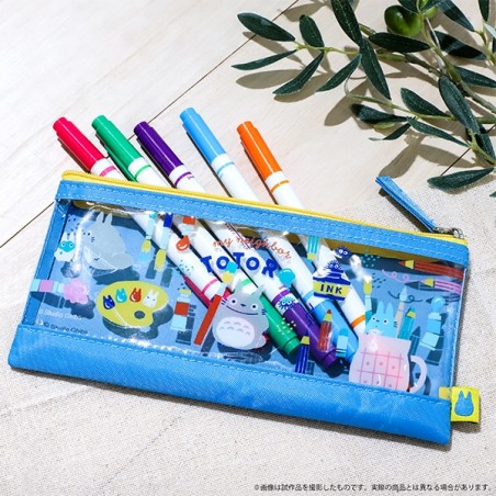 Classement - Trousse transparente bleue - Mon Voisin Totoro