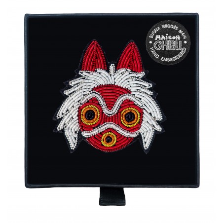 Pins - Embroidered Jewel Brooch San’s mask - Princess Mononoke