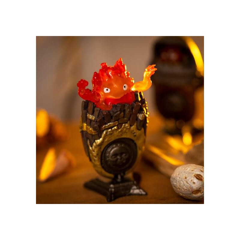 Figuras - Encaje Surtido Colección de 6 Anillos Calcifer - El castillo ambulante