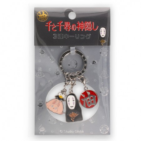 Porte-Clés - Porte-clés métal 3 personnages Arubaya - Le Voyage de Chihiro