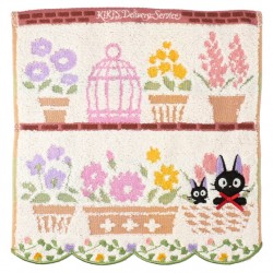 Ropa de hogar - Mini Toalla Jiji y sus flores favoritas 25x25 - Nicky la petite so