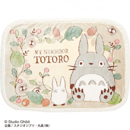 Linge de maison - Plaid Feuilles et noisettes 70x100 cm - Mon Voisin Totoro