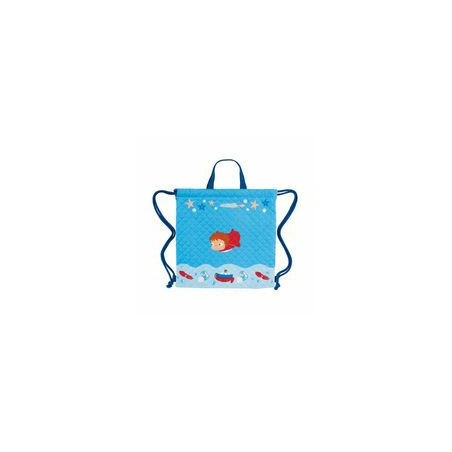 Bags - Foldable backpack Ponyo in the ocean 35x35 - Ponyo on the Cliff