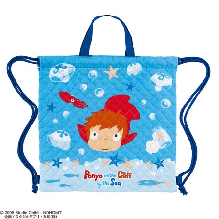 Bags - Foldable backpack Ponyo in the ocean 35x35 - Ponyo on the Cliff