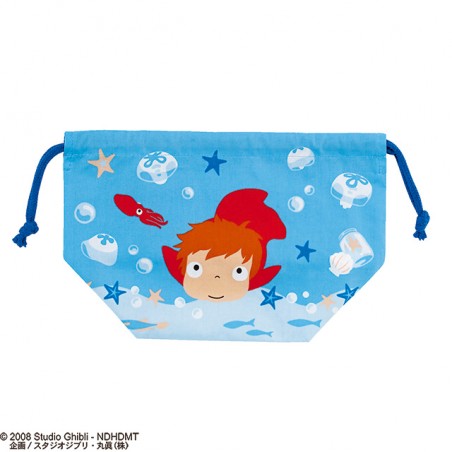 Bags - Satchel with lanyard Ponyo in the ocean 17x26 - Ponyo on the Cliff