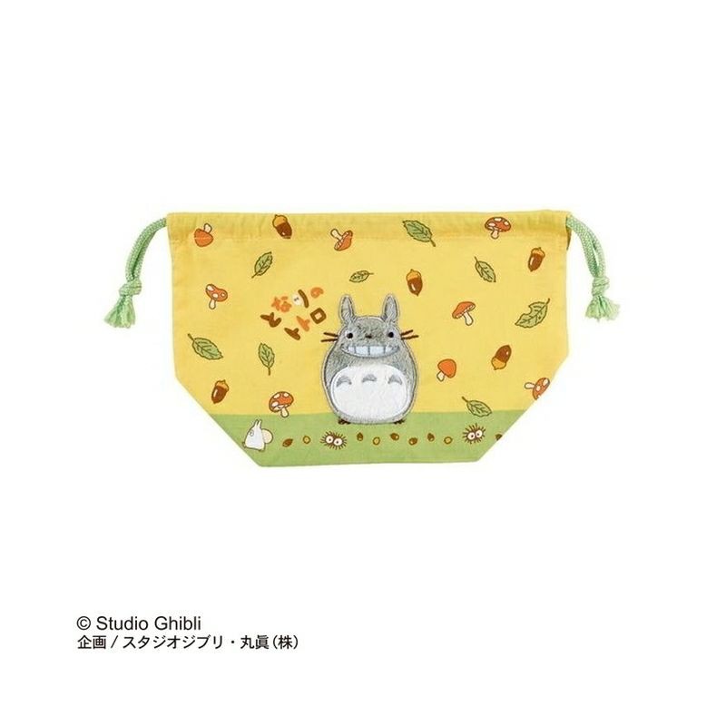 Bags - Satchel with lanyard Totoro nuts and mushrooms 17x26 - My Neighbour T