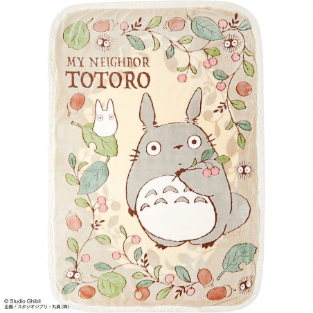 Linge de maison - Couverture Églantiers et noisettes 100x140 cm - Mon Voisin Totoro