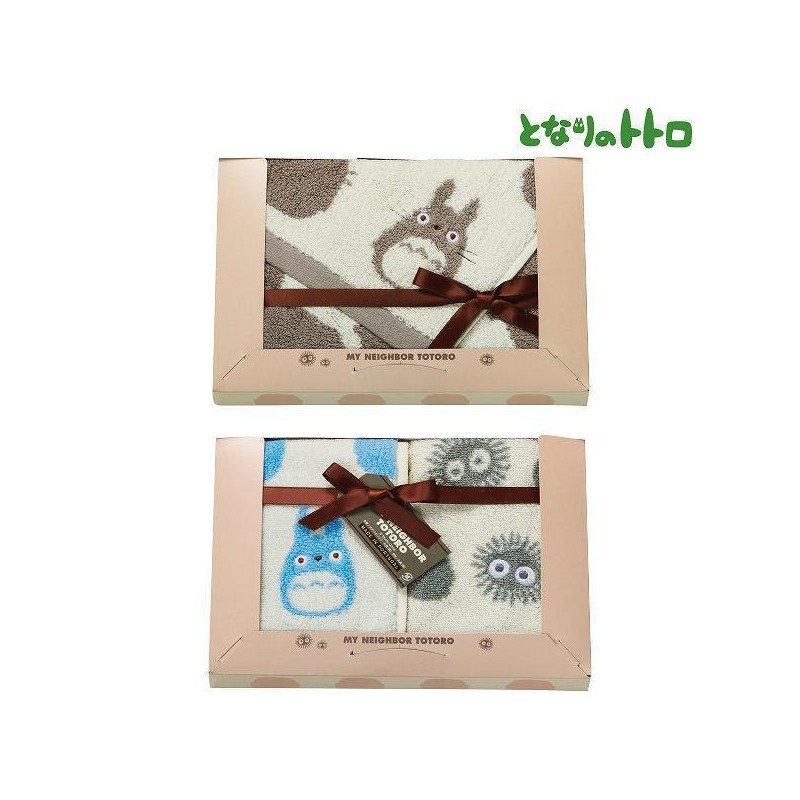 Linge de maison - Boîte cadeau 3 serviettes Totoro&Noiraudes - Mon Voisin Totoro