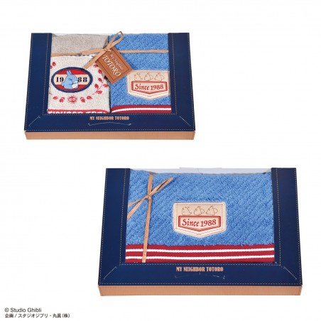 Household linen - Gift box 3 Towels Denim stitching - My Neighbor Totoro