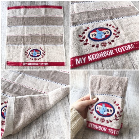 Household linen - Gift box 3 Towels Denim stitching - My Neighbor Totoro
