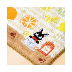 Household linen - Mini towel yellow Fruits tea time 23×23 cm - Kiki's Delivery Service