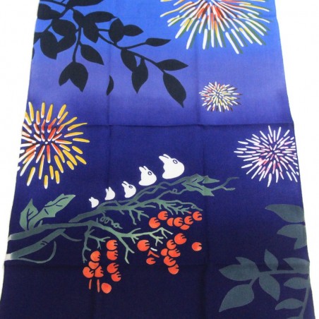 Household linen - Tenugui Fireworks - My Neighbor Totoro