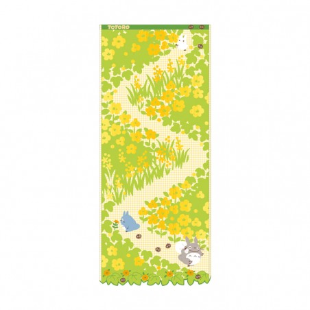 Household linen - Wash towel Totoro Yellow Flowers 34x80cm - My Neighbor Totoro