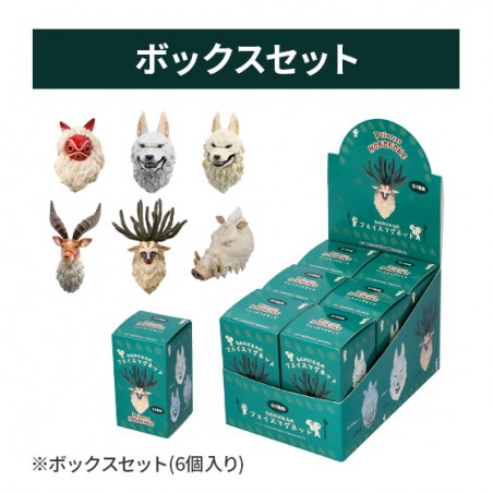 Figurines - Collection of 6 Assorted 3D Character Magnet -Princess Mononoke