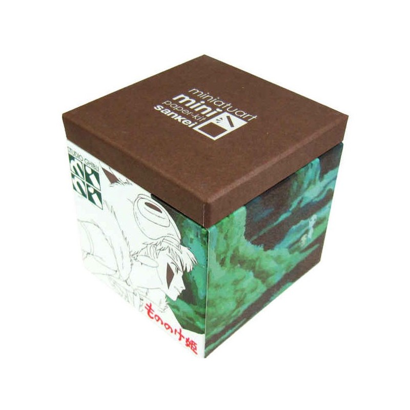 Paper Theaters - Paper Craft San and Moro under the moon - Princess Mononoke