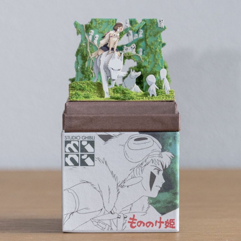 Paper Theaters - Paper Craft San, Moro and Kodama -Princess Mononoke