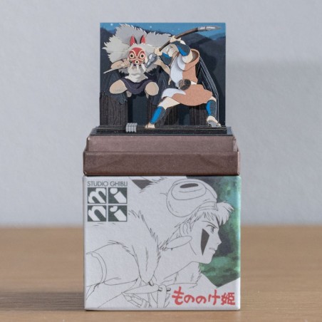 Loisirs créatifs - Diorama papier San au combat - Princesse Mononoké