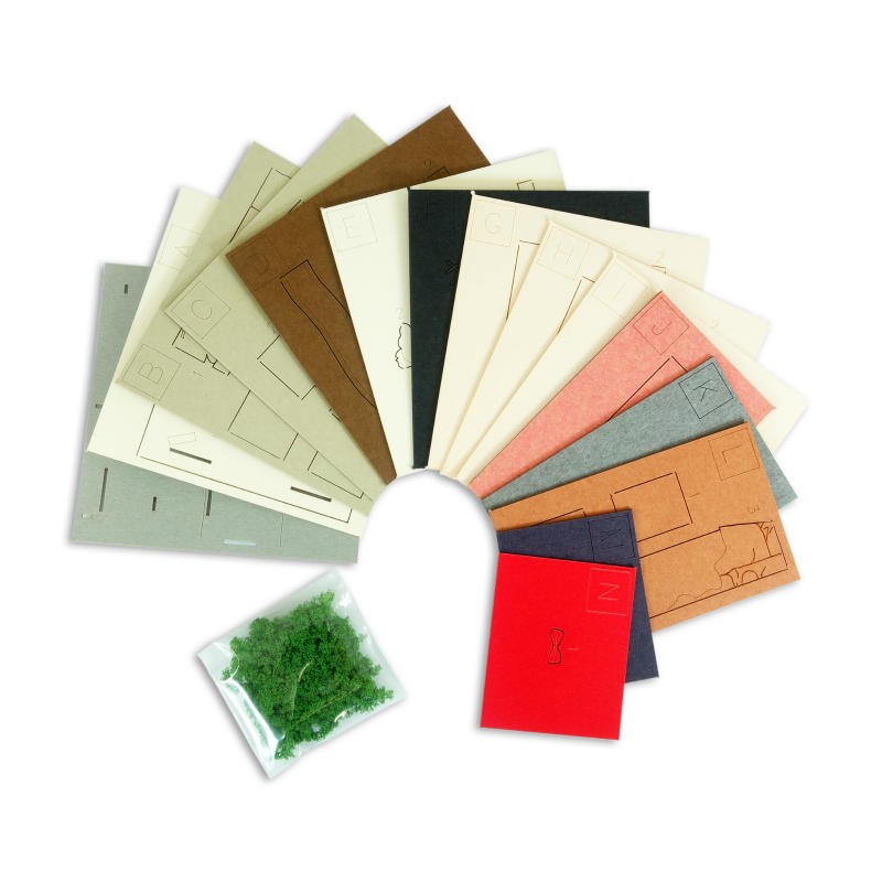 Théâtres de papier - Diorama papier Jiji et chatons - Kiki la petite sorcière