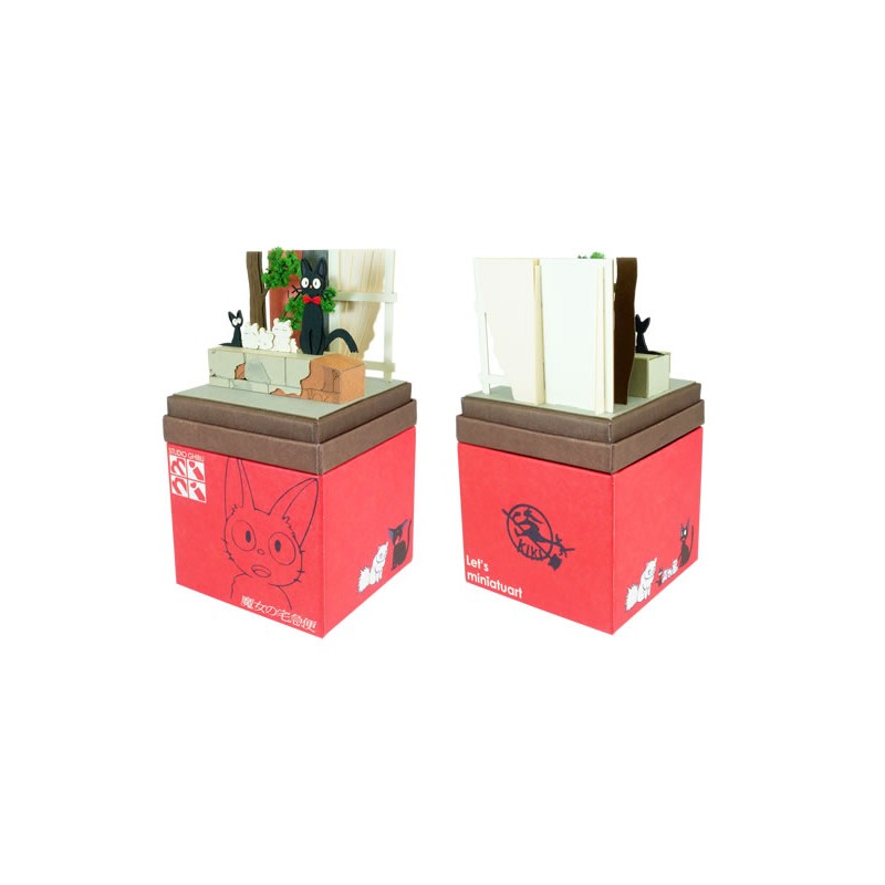 Théâtres de papier - Diorama papier Jiji et chatons - Kiki la petite sorcière