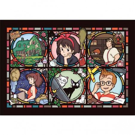 Puzzle - Puzzle Vitrail 208P Gallerie des personnages - Kiki la petite sorcièr