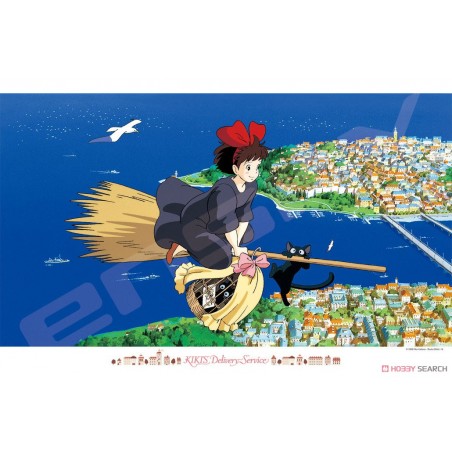 Puzzle - Puzzle 1000P Kiki dans le ciel - Kiki la petite sorcière