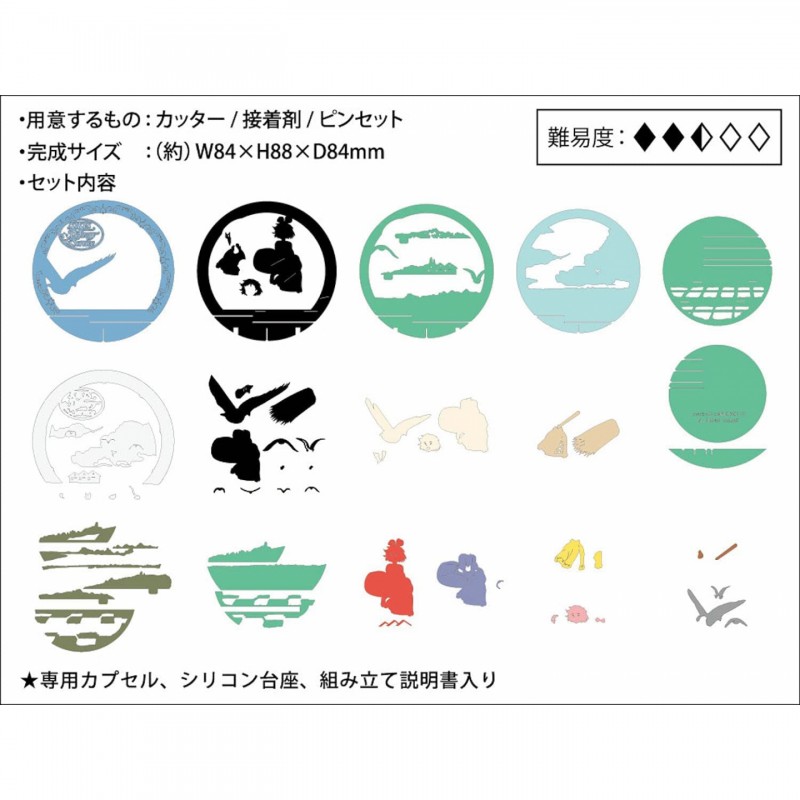 Théâtres de papier - Théâtre de papier sphère Kiki vole -Kiki la petite sorcière