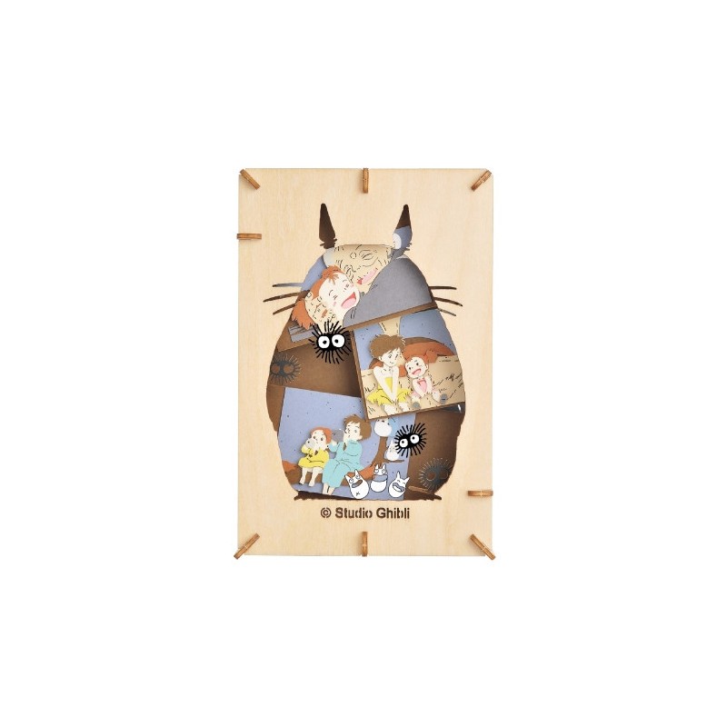 Paper Theater Wood Style Silhouette Big Totoro - My Neighbor