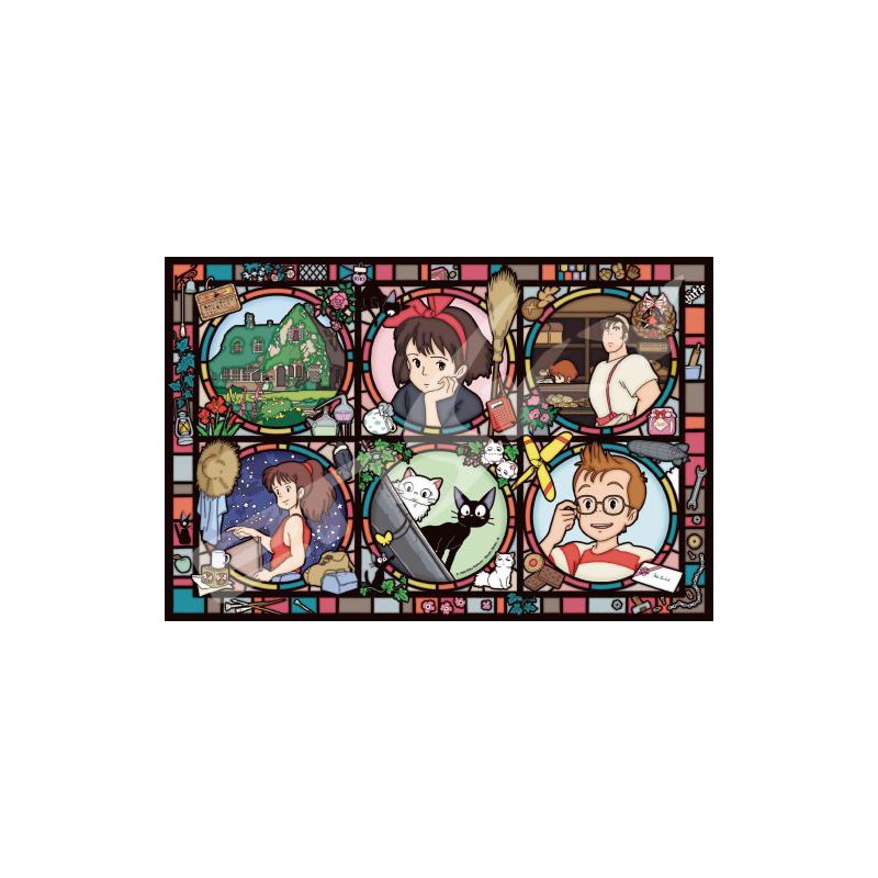 Jigsaw Puzzles - Puzzle Stained Glass 1000P Characters - Kiki’s Delivery Service