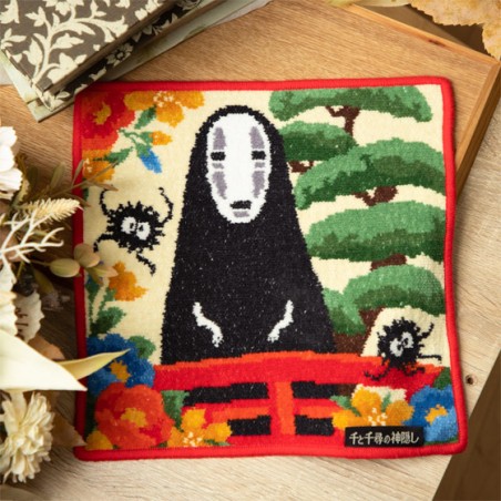 Household linen - Mini towel No Face on the bridge 25 x 25 cm - Spirited Away