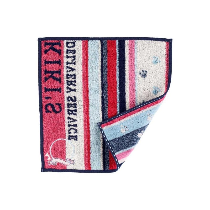 Linge de maison - Mini Serviette Empreintes Pattes Jiji 25x25 cm - Kiki la petite sorci