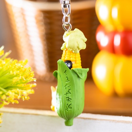 Keychains - Keychain Soot Sprite in corn with Totoro - My Neighbor Totoro