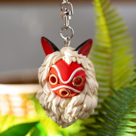 Keychains - Keychain San’s Mask and Kodama - Princess Mononoke