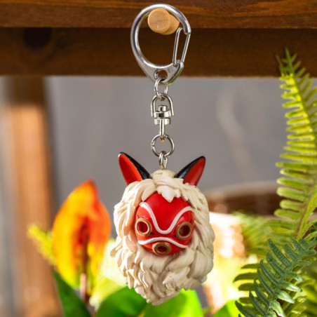 Keychains - Keychain San’s Mask and Kodama - Princess Mononoke