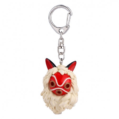 Keychains - Keychain San’s Mask and Kodama - Princess Mononoke