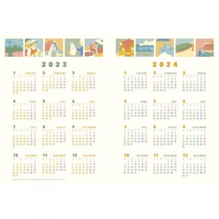 Schedule diaries and Calendars - 2023 Schedule Book Mei taking a nap - My Neighbor Totoro