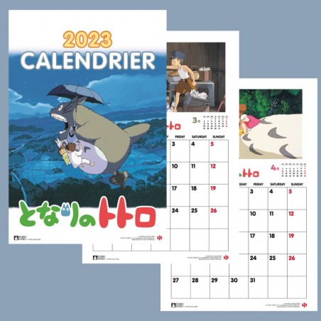 Agendas et Calendriers - Calendrier Totoro 2023