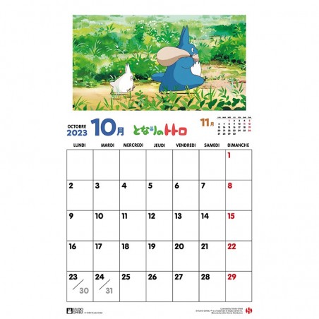 Schedule diaries and Calendars - Totoro Calendar 2023