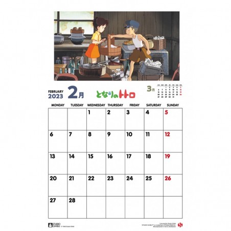 Schedule diaries and Calendars - Totoro Calendar 2023