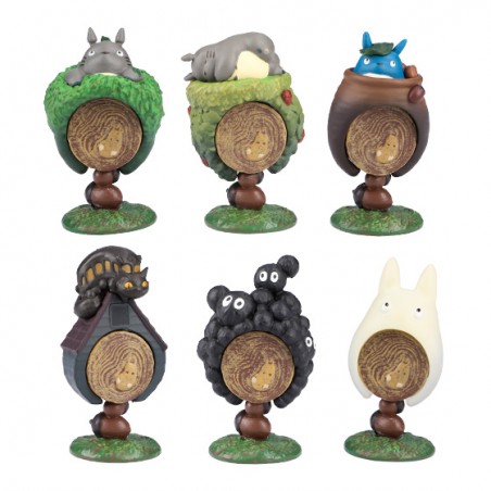 Figurines - Pose Collection Totoro Assortiment de 6 Bagues - Mon Voisin Totoro