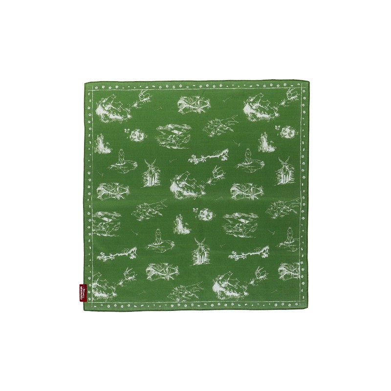Textile - Bandana Vivre ensemble vert - Princesse Mononoké