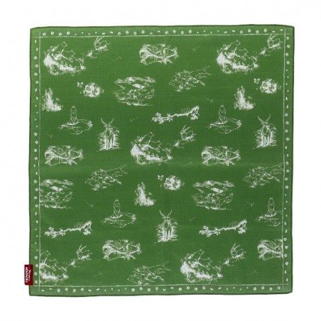 Textile - Bandana Vivre ensemble vert - Princesse Mononoké