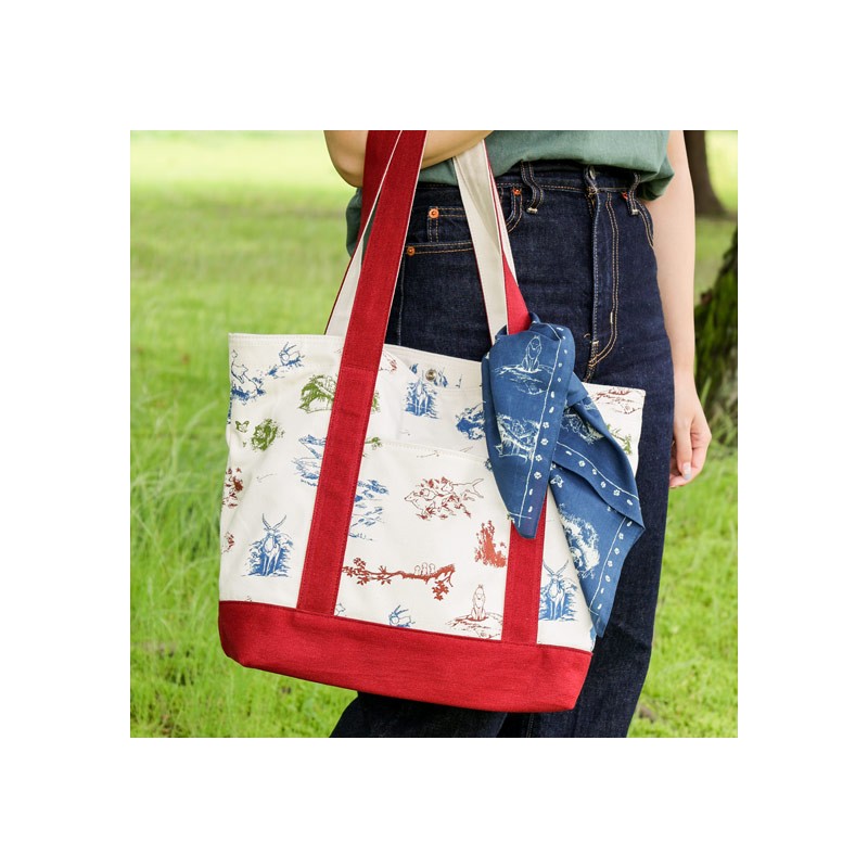 Textile - Bandana Vivre ensemble vert - Princesse Mononoké