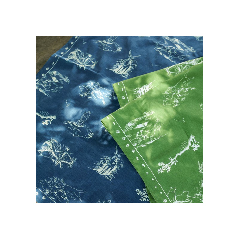 Textile - Bandana Vivre ensemble vert - Princesse Mononoké