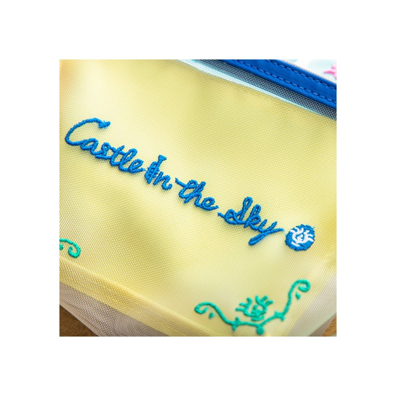 Accessoires - Pochette transparente brodée - Le Château dans le ciel