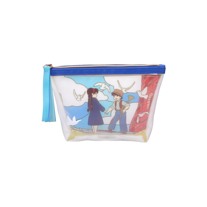 Accessoires - Pochette transparente brodée - Le Château dans le ciel