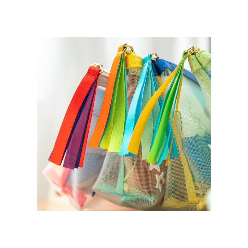 Accessoires - Pochette transparente brodée - Le Château dans le ciel