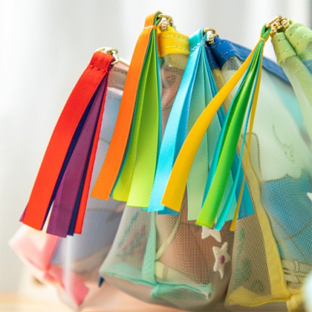 Accessoires - Pochette transparente brodée - Le Château dans le ciel