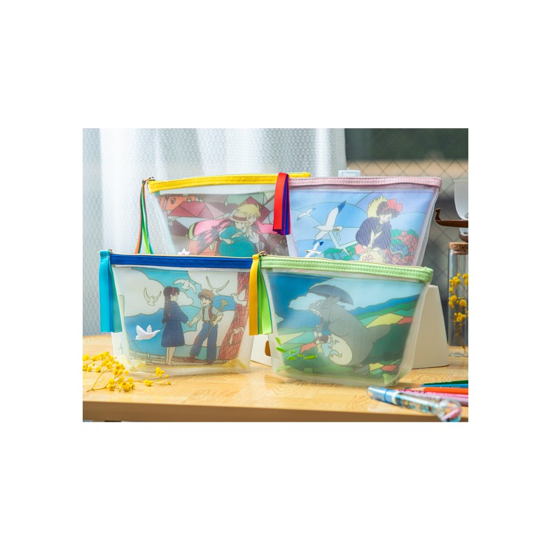 Accessories - Transparent Pouch embroidered - Howl's Moving Castle