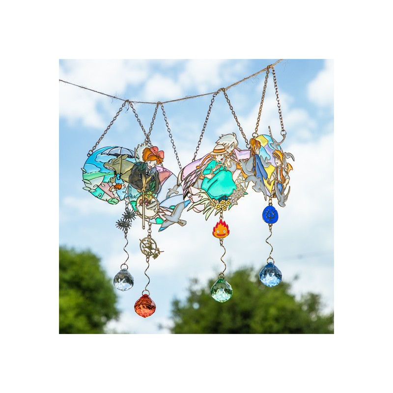 Attrape-soleil En Vitrail à Suspendre - Motif Empreintes De Pattes De 20,3 Cm - Attrape-soleil Pour Fenêtre D'intérieur Avec Crochets Et Chaîne - Cadeau Commémoratif Pour Maman, Grand-mère